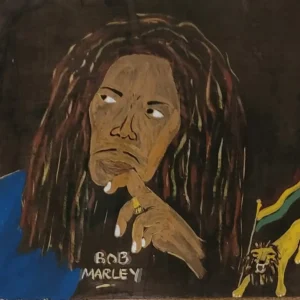 Bob Marley with Lion of Judah